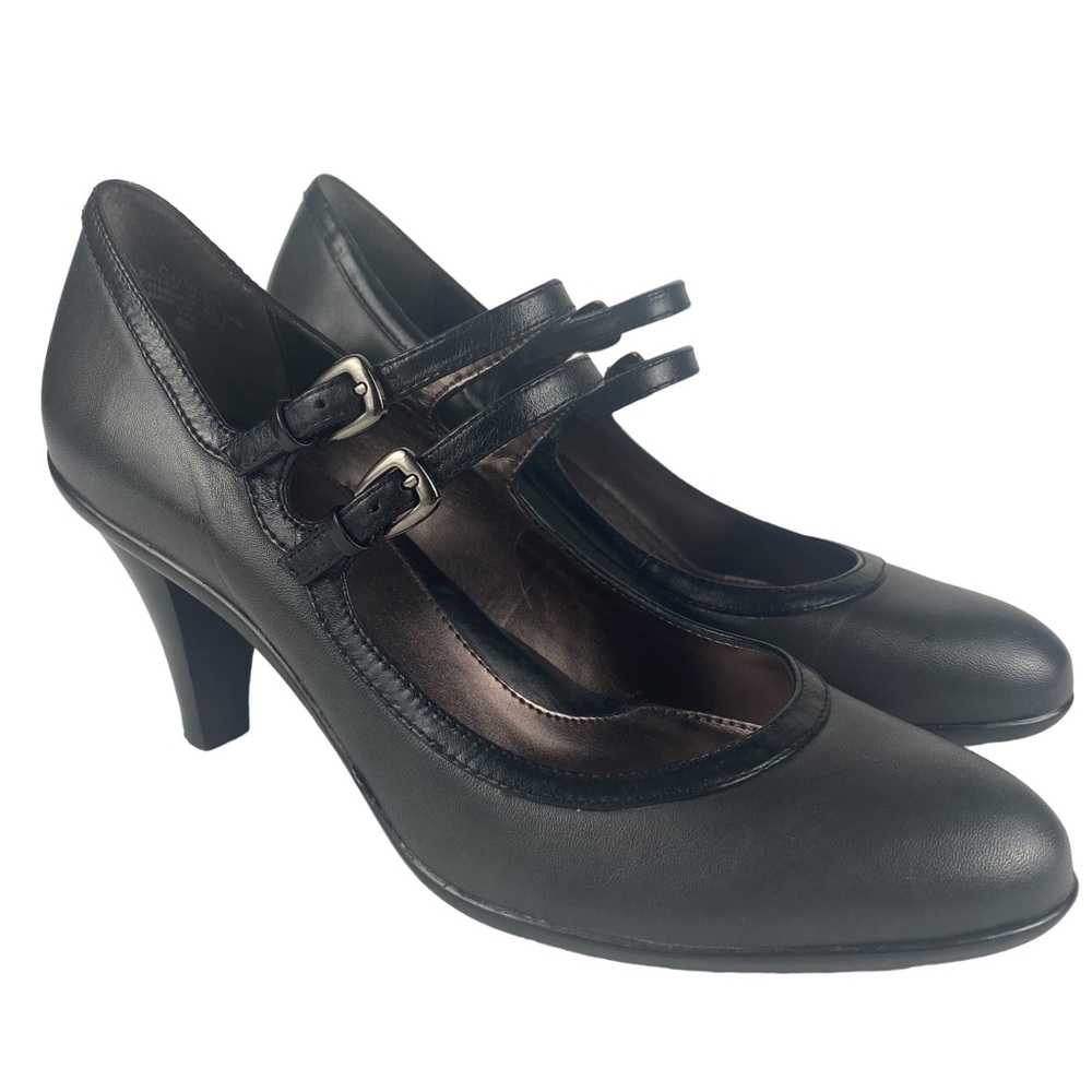 CIRCA Joan & David Luxe Series Leather Double Strap Heel Size 8